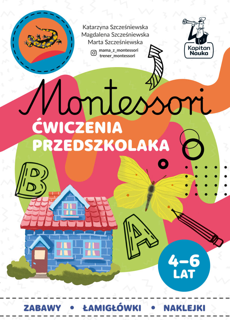 Ćwiczenia przedszkolaka 4-6 lata. Montessori. Karty sensoryczne