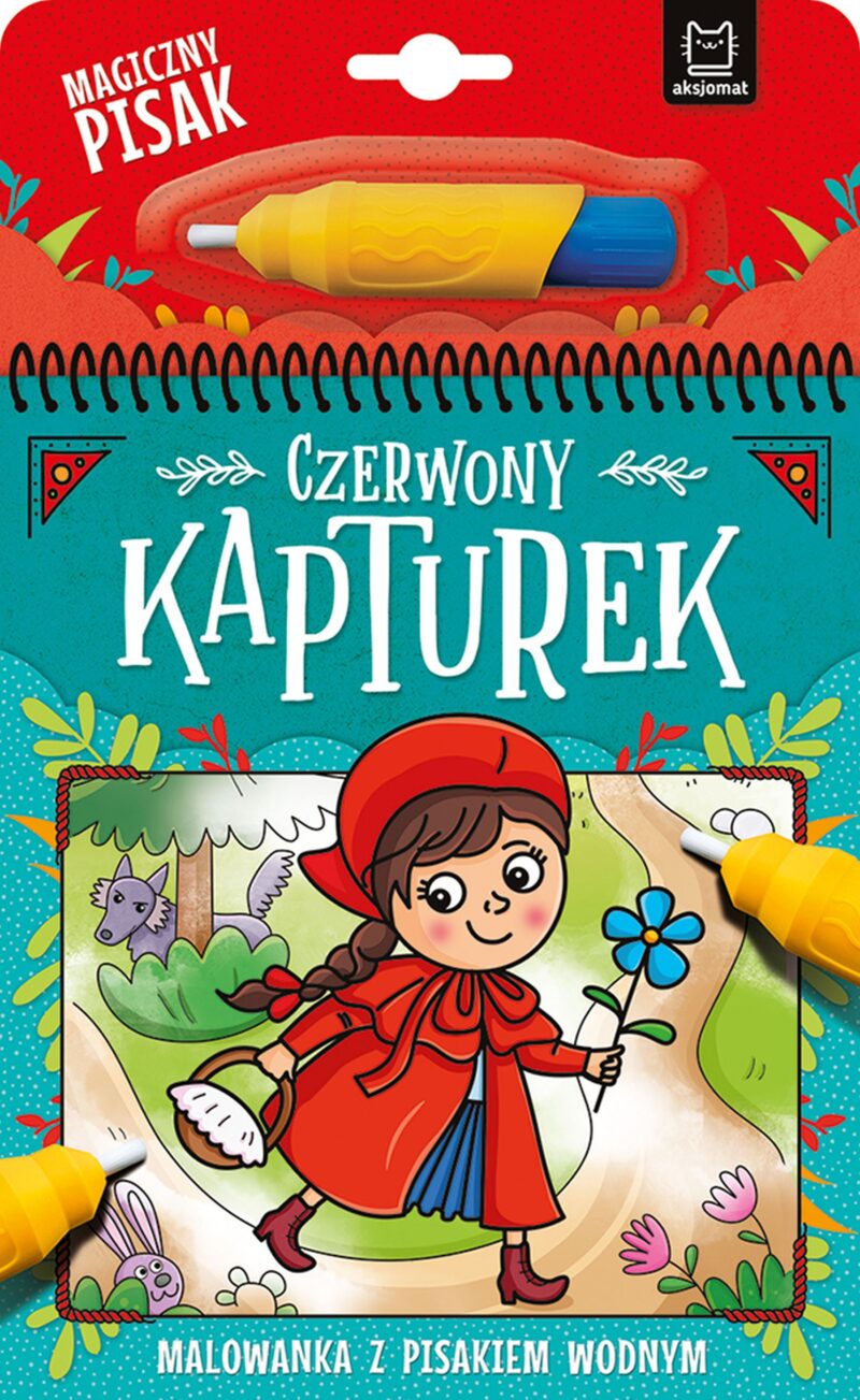 Czerwony Kapturek. Malowanka z pisakiem wodnym