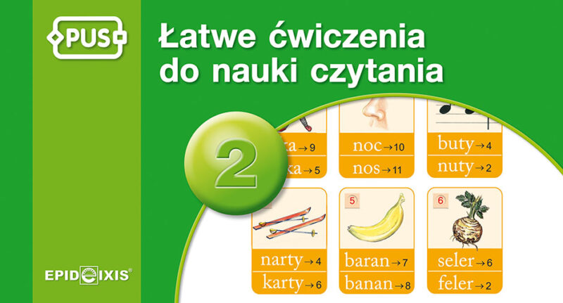 PUS Łatwe ćwiczenia do nauki czytania część 2