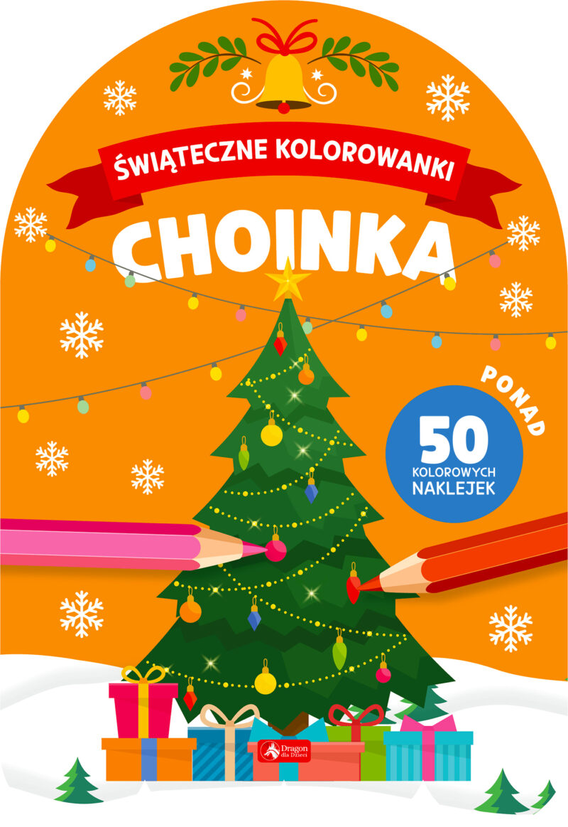 Choinka. Świąteczne kolorowanki