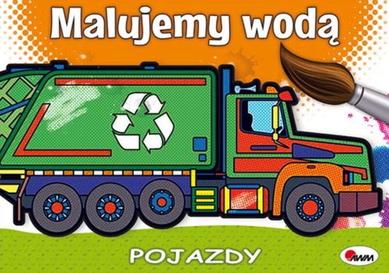 Pojazdy. Malujemy wodą