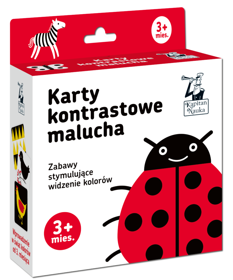 Karty kontrastowe malucha. (3+ mies.). Kapitan Nauka