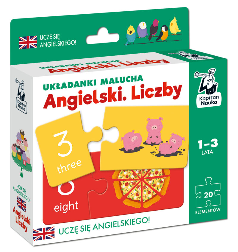 Układanki malucha Angielski Liczby