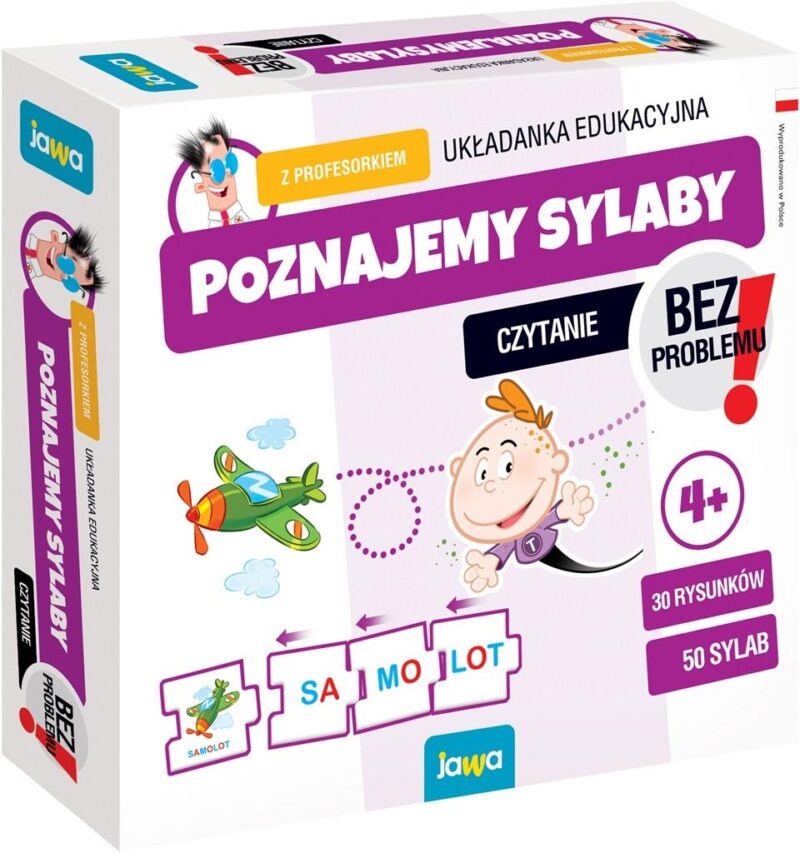 Układanka Poznajemy SYLABY z Profesorkiem