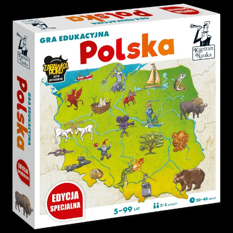 Gra edukacyjna Polska Edycja specjalna 5-99 lat Kapitan Nauka