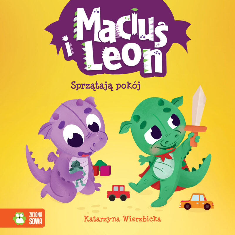 Maciuś i Leon sprzątają pokój. Maciuś i Leon