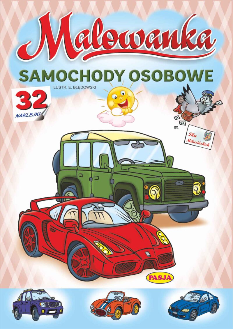 Samochody osobowe. Malowanka