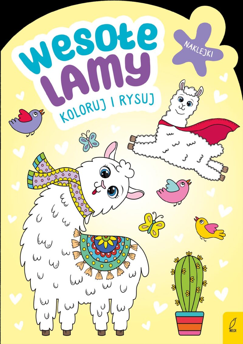 Wesołe lamy. Koloruj i rysuj