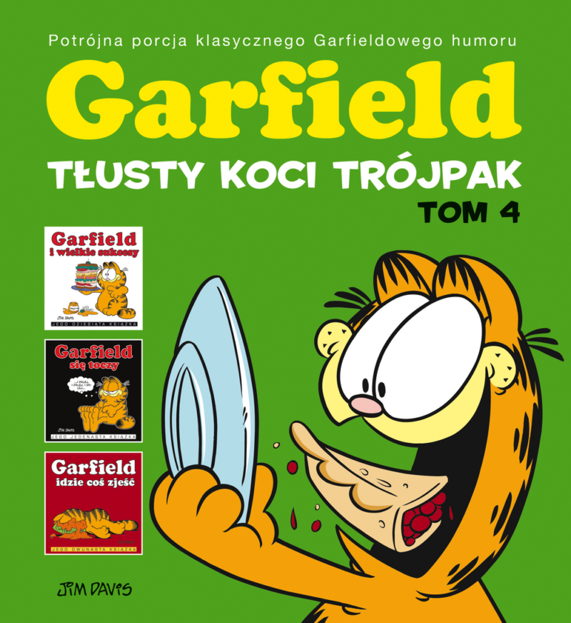 Garfield. Tłusty koci trójpak. Tom 4 wyd. 2023