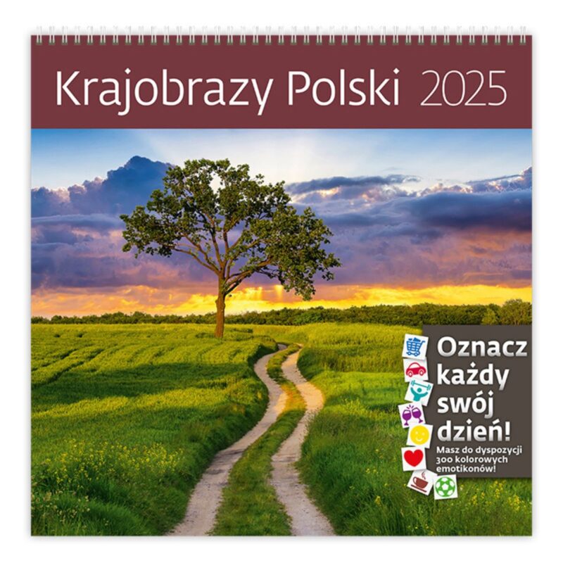 Kalendarz 2025 Krajobrazy Polski ścienny