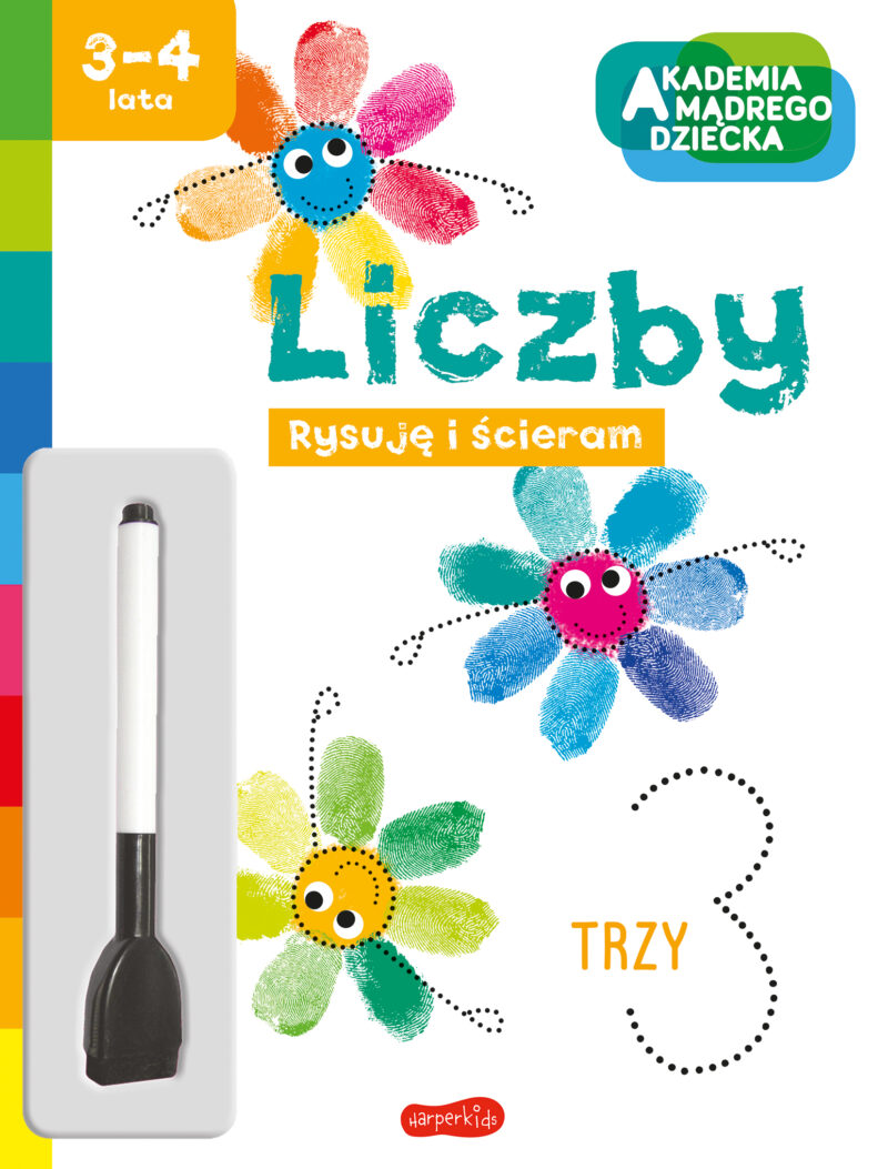 Liczby. Akademia mądrego dziecka. Rysuję i ścieram