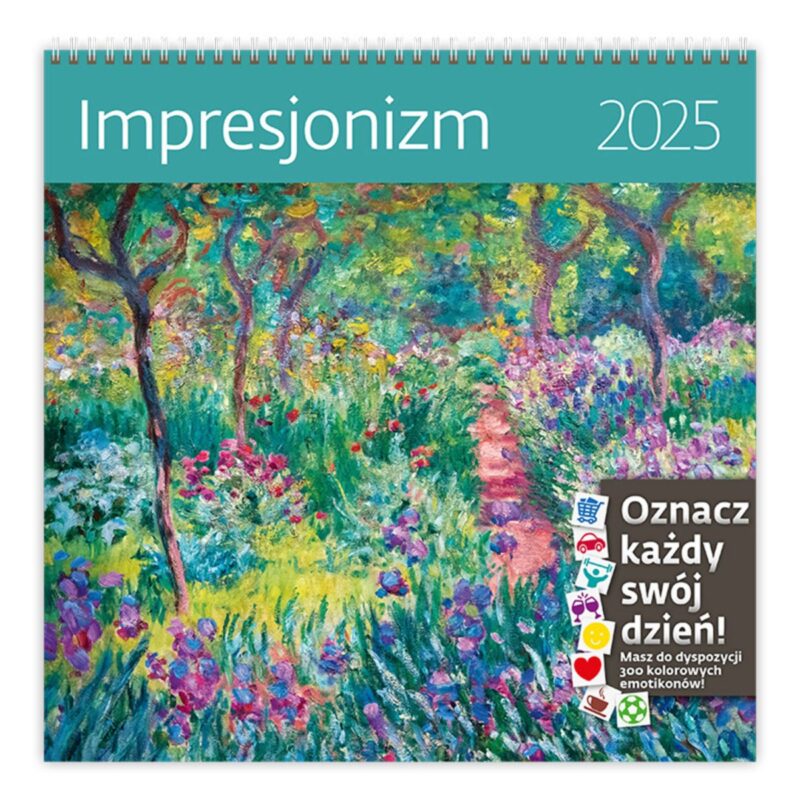 Kalendarz 2025 Impresjonizm ścienny