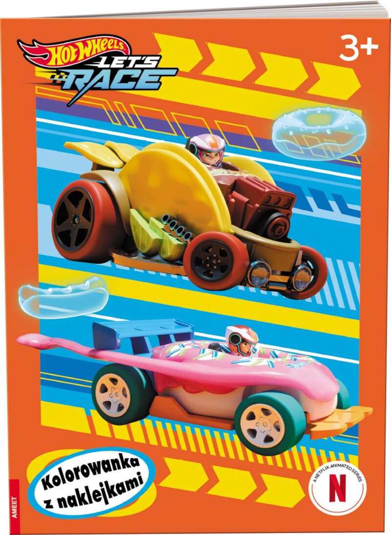 Hot Wheels Let's Race kolorowanka z naklejkami NA-1601