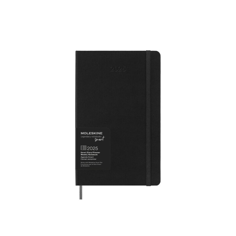 Kalendarz 2025 12M Moleskine SMART L tygodniowy czarny 13x21