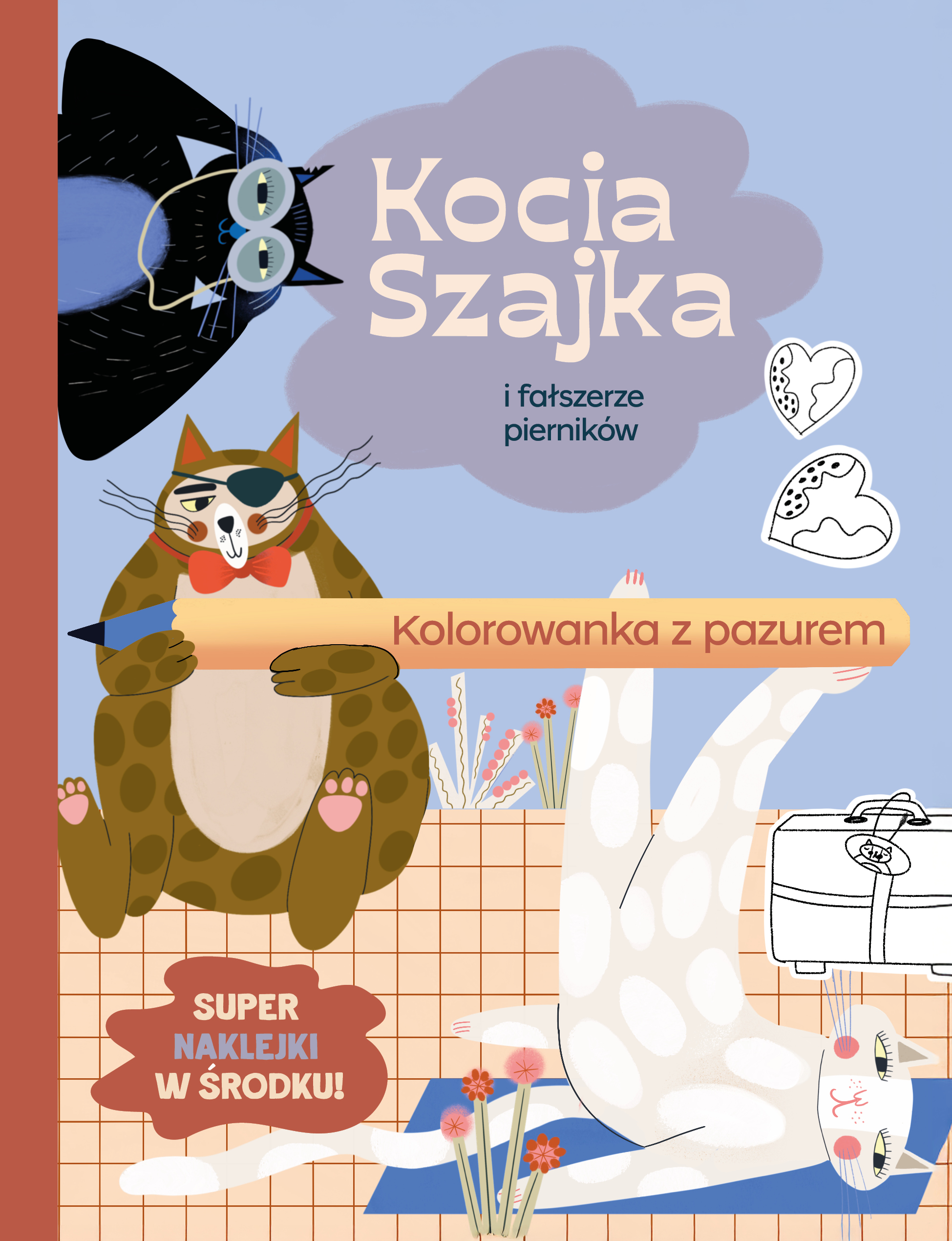 Kocia Szajka i fałszerze pierników. Kolorowanka z pazurem